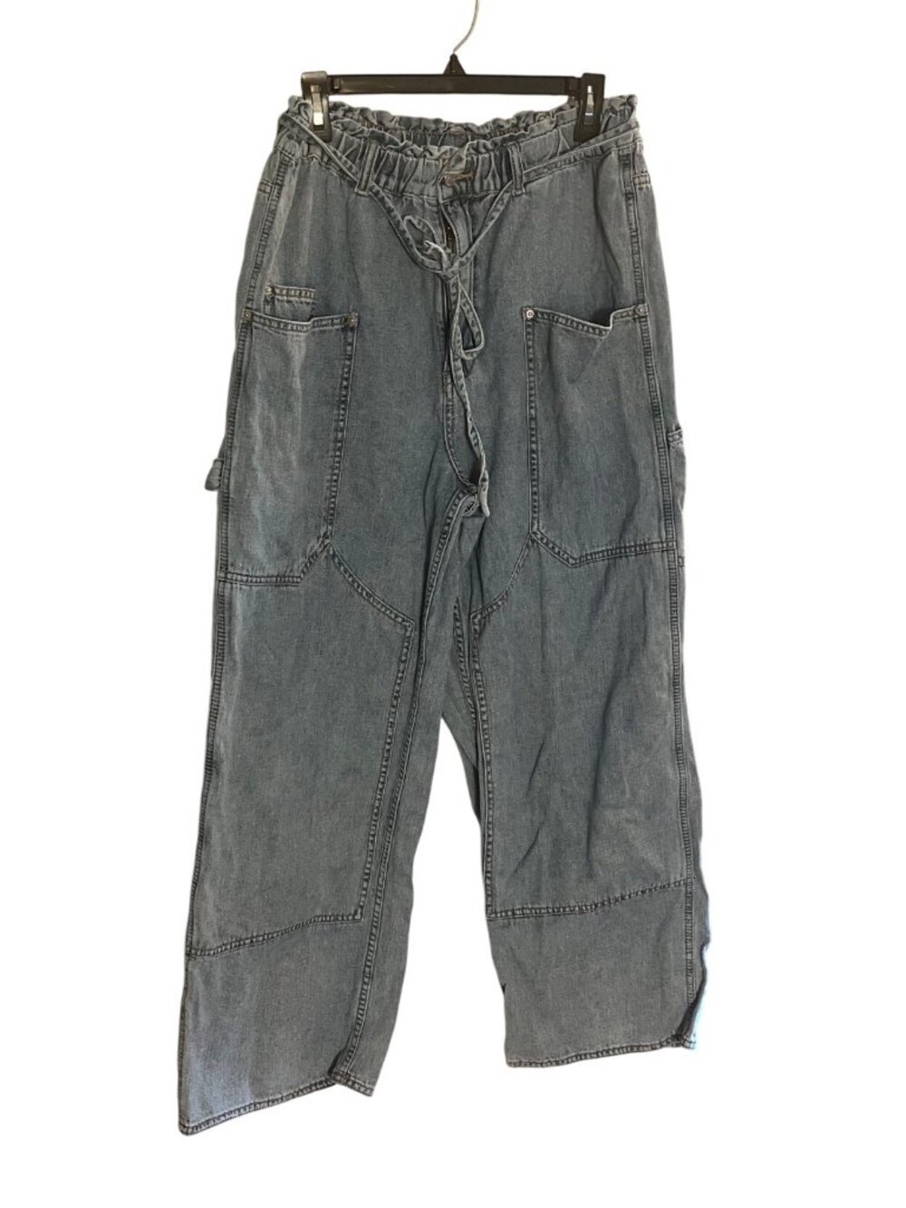BDG Urban Outfitters Womens L Baggy utility Cargo Denim Jeans skate Y2K Style